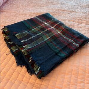 Tartan plaid blanket scarf